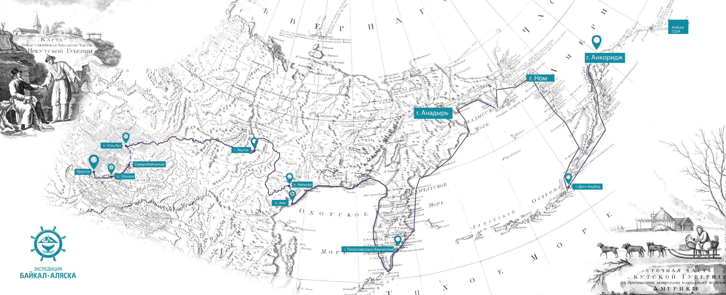 Маршрут экспедиции шелихова. Экспедиция Байкал-Аляска, Иркутск. Байкал Аляска путь. Поселение Григория Шелихова на острове Кадьяк. Аляска на карте 19 века.